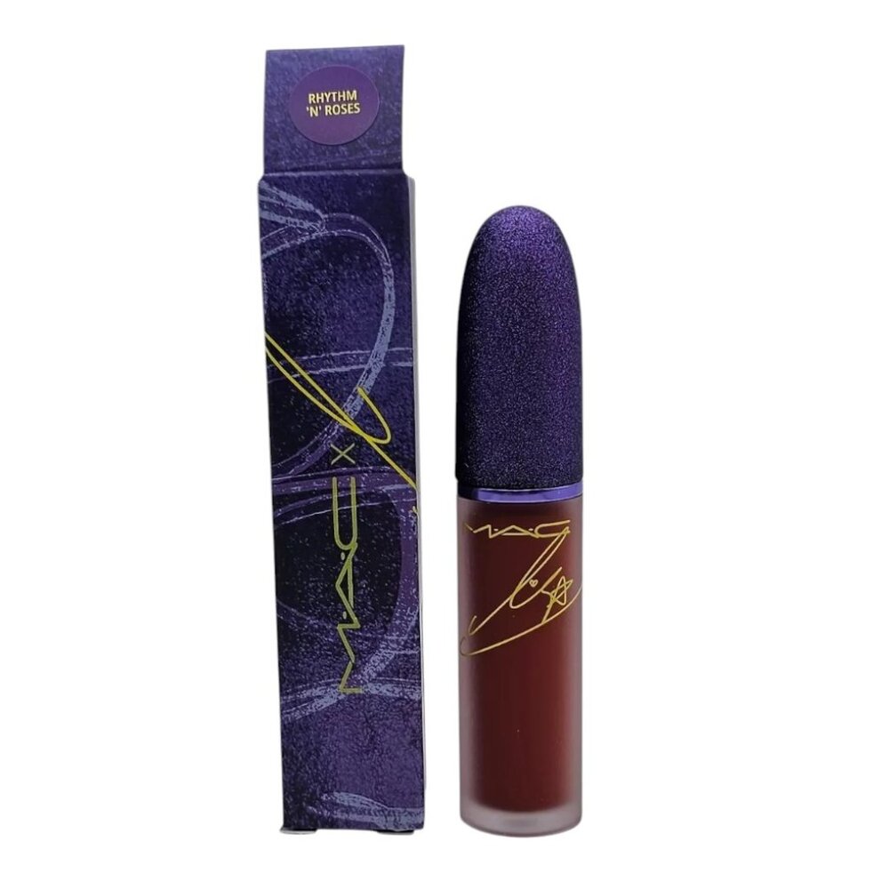 MAC Powder Kiss Liquid Lipcolour RHYTHM N ROSES NIB